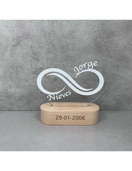 Lámpara luz led - Infinito - Regalos - Parejas