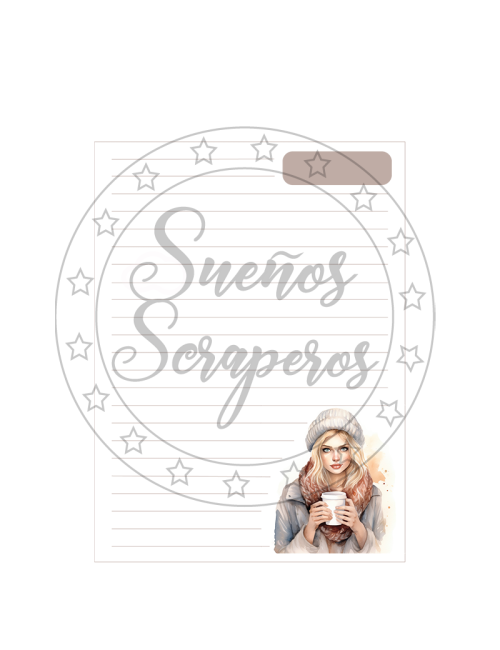 Plantilla Cuaderno A5 "Chicas"