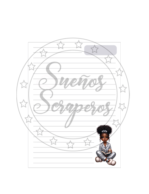 Plantilla Cuaderno A5 "Chicas"