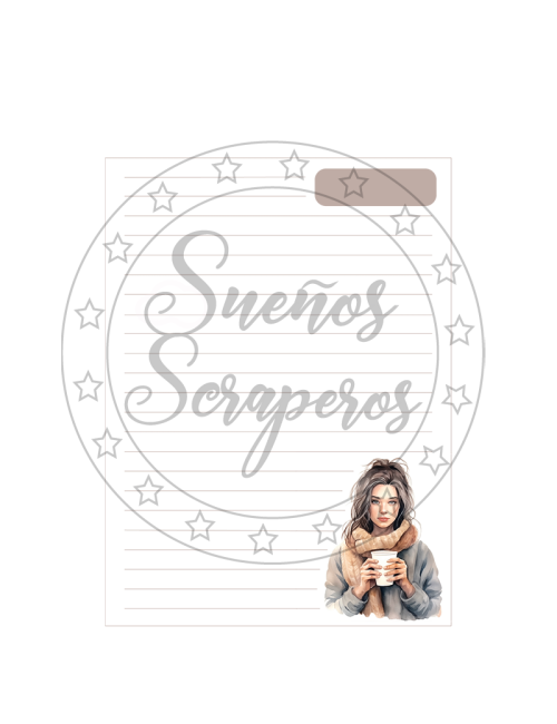 Plantilla Cuaderno A5 "Chicas"