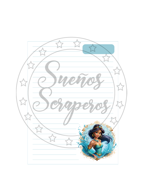 Plantilla Cuaderno A5 "Disney"