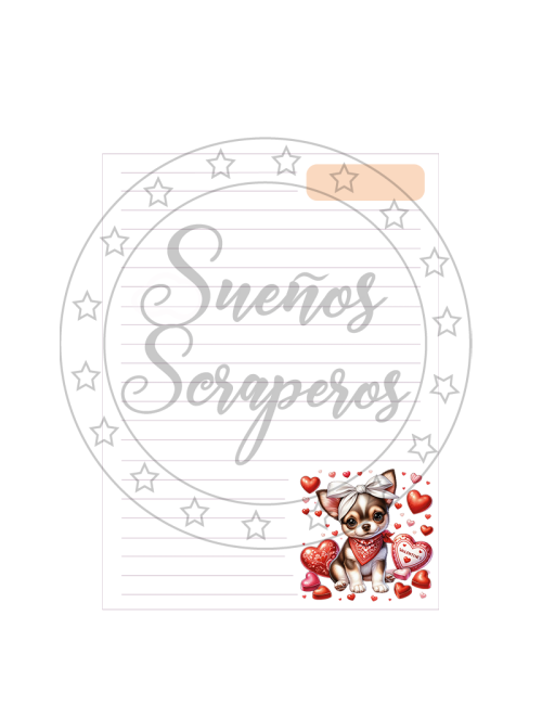Plantilla Cuaderno A5 "Perros"