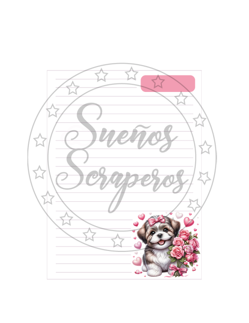 Plantilla Cuaderno A5 "Perros"