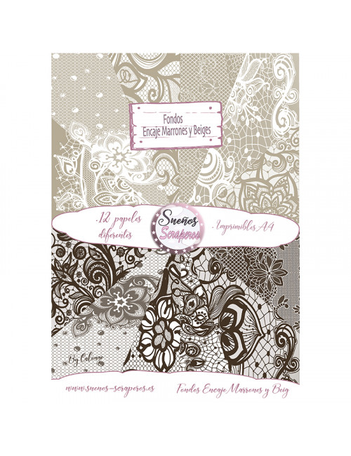 Fondos " Encaje Marrones y Beiges"