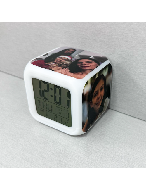 Reloj Despertador - Personalizado con fotos - Regalo
