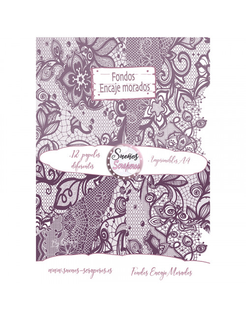 Fondos "Encaje Morados"