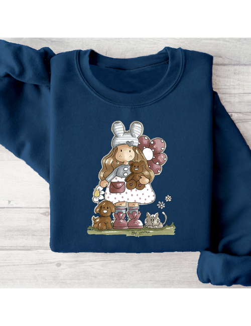 Sudadera básica para toda la familia "Nuria scrap and tips".