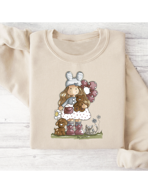 Sudadera básica para toda la familia "Nuria scrap and tips".