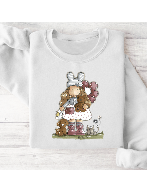 Sudadera básica para toda la familia "Nuria scrap and tips".