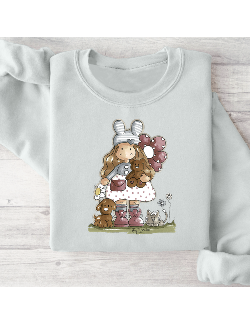 Sudadera básica para toda la familia "Nuria scrap and tips".