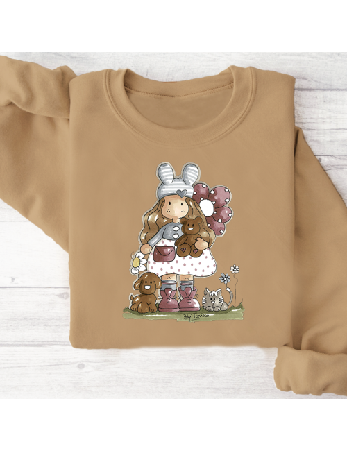 Sudadera básica para toda la familia "Nuria scrap and tips".