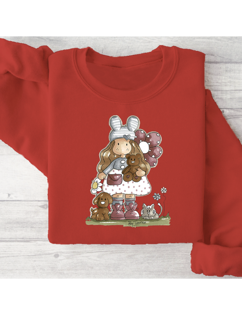 Sudadera básica para toda la familia "Nuria scrap and tips".