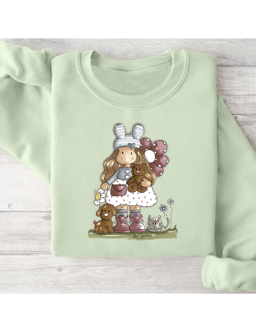 Sudadera básica para toda la familia "Nuria scrap and tips".