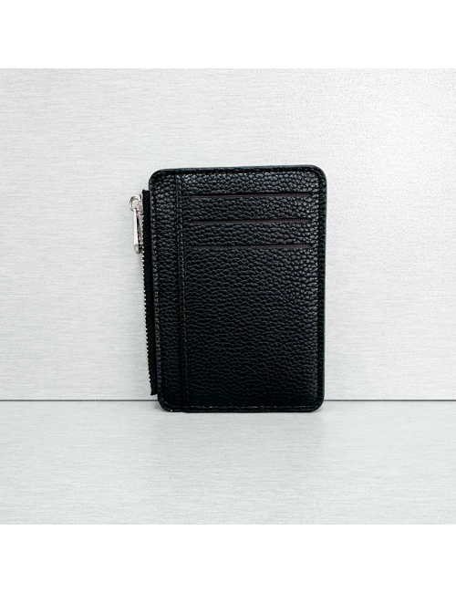 Tarjetero polipiel Negro - Mujer - Hombre - Regalo - Personalizado