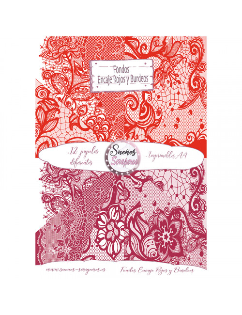 fondos "Encaje Rojos y Burdeos"