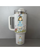 Termo Gigante - "Muñeca Nuria Scrap Primavera" - Regalo - Especial - Único