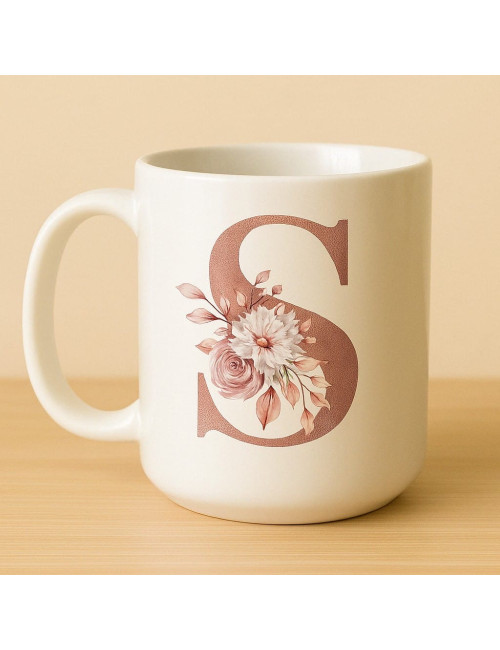 Tazón Cerámica - con la Inicial que más te guste - Un Regalo - Perfecto