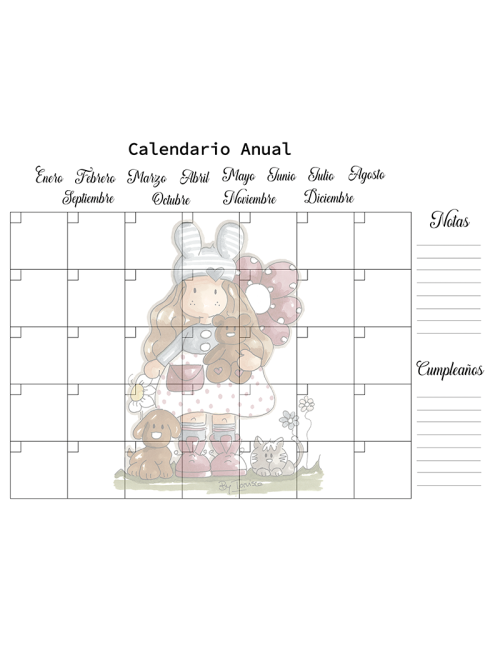 Pizarra metacrilato - Blanca - Muñeca Nuria Scrap