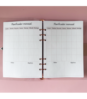 Agenda transparente infinita - cuaderno - scrap