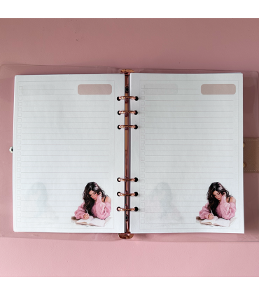 Agenda transparente infinita - cuaderno - scrap