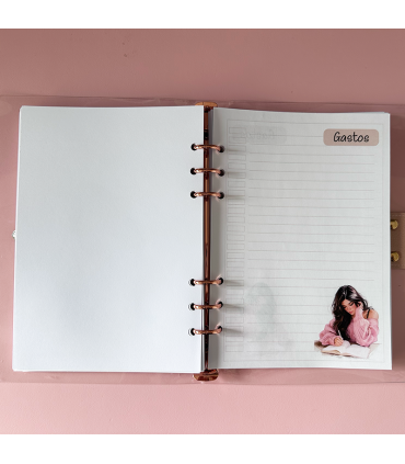 Agenda transparente infinita - cuaderno - scrap