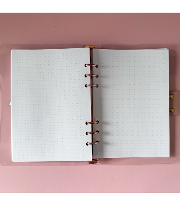 Agenda transparente infinita - cuaderno - scrap