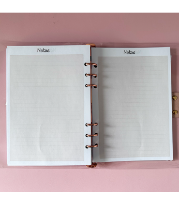 Agenda transparente infinita - cuaderno - scrap