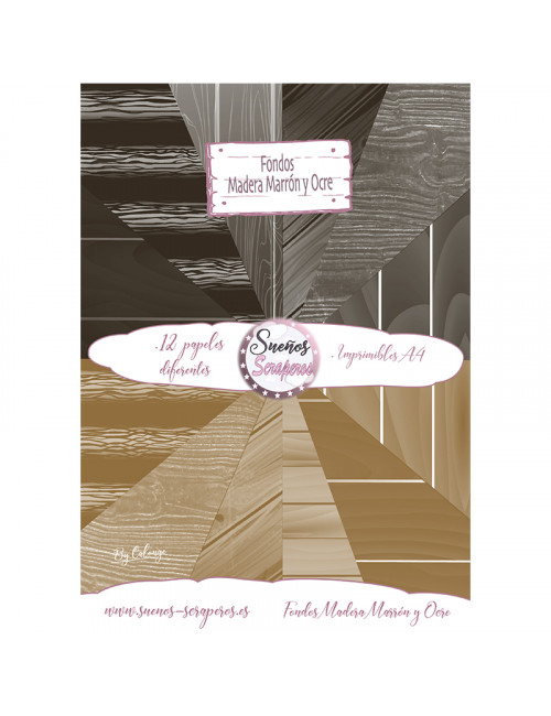 Fondos "Madera Marrón y Ocre"