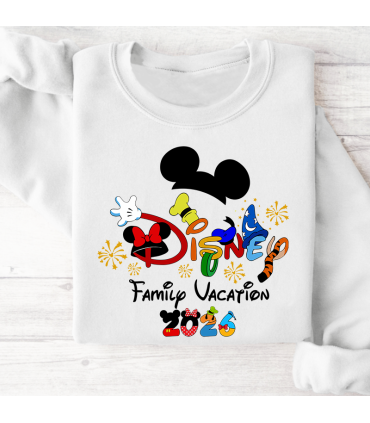 Sudadera básica para toda la familia "Family Vacation 2026" - Regalo - Disneyland parís