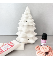 Quemador Árbol Navidad Blanco
