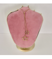 Collar  Estrellas Dorado - Acero - Hipoalergénico - Regalo