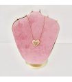 Collar  "Corazón étnico - Acero - Hipoalergénico - Regalo - Dorado