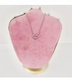 Collar  "Corazón Entrelazado - Acero - Hipoalergénico - Regalo - Plateado