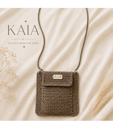 Bolso Kaia para Móvil de Crochet Artesanal