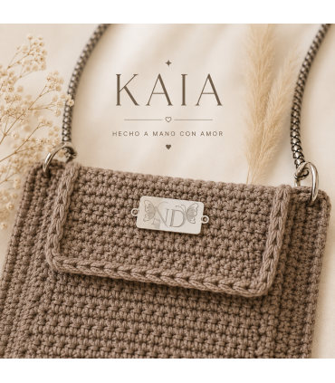 Bolso Kaia para Móvil de Crochet Artesanal