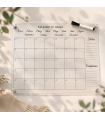 Calendario Anual A3 Pizarra de Metacrilato Transparente ✨