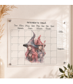 Calendario Anual A4 · Pizarra de Metacrilato Blanco o transparentes personalizada ✨