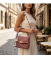 Bolso Lara rosa empolvado | Bolso Artesanal