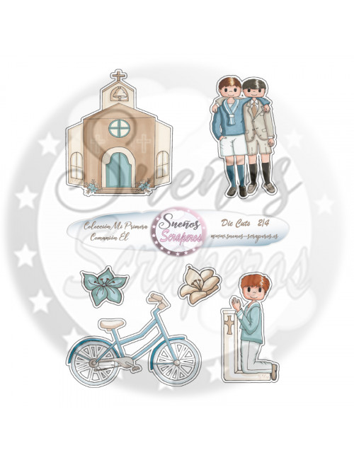 Die cuts  "Mi Primera Comunión Él"