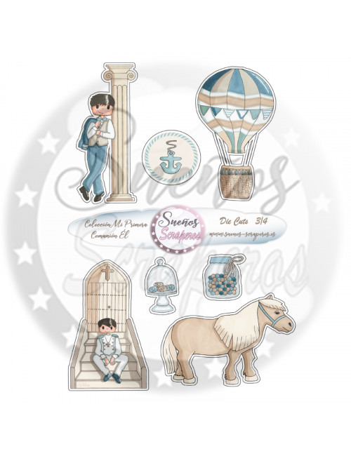 Die cuts  "Mi Primera Comunión Él"