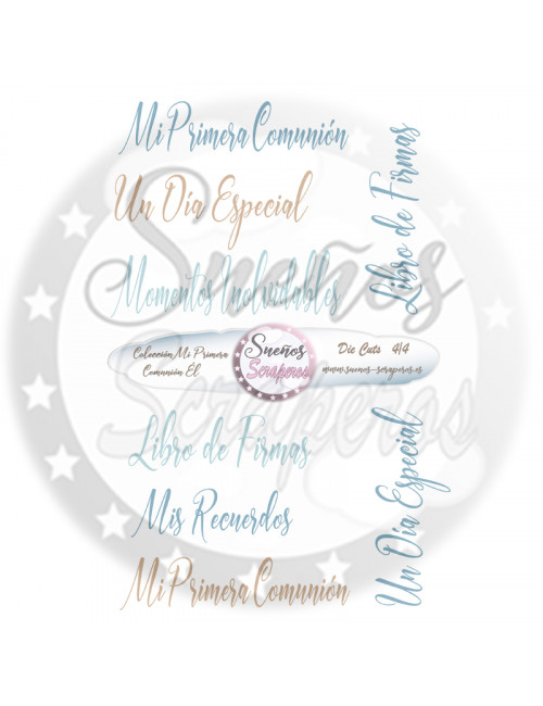 Die cuts  "Mi Primera Comunión Él"