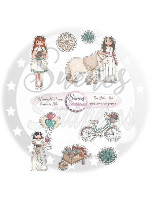 Die cuts  "Mi Primera Comunión Ella"