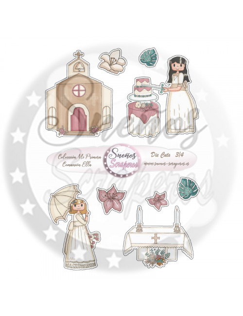 Die cuts  "Mi Primera Comunión Ella"