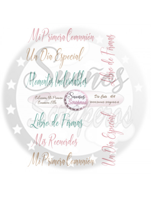 Die cuts  "Mi Primera Comunión Ella"